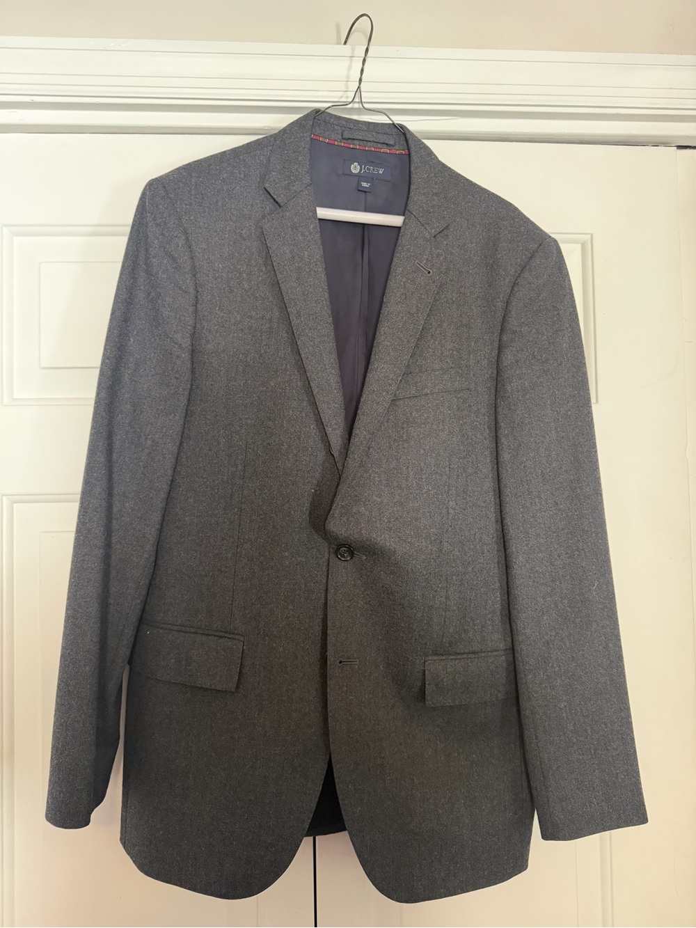 J.CREW Men's Wool Ludlow Blazer Jacket, Charcoal Gray, Size 38R
